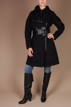  Wool coat Chantal | black