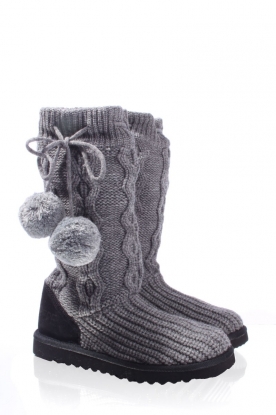 Gebreide boots Jennel | grijs