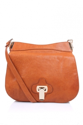 Leather bag Brinks | saddle