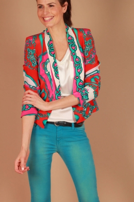 Hale Bob |  Silk blazer Liv | coral