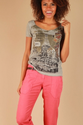 B by Bridget | T-shirt Flags | groen