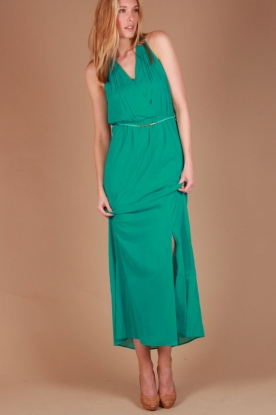 Dante 6 |  Silk dress Illusion | turquoise