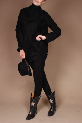 Mexicana | Western boot Star | zwart