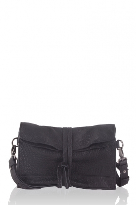 Leather clutch Lilou | black