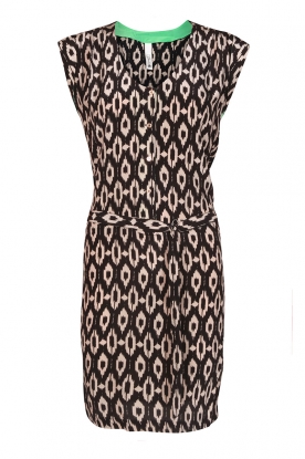 Silk print dress Inca | black Silk print dress Inca | black