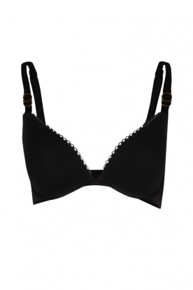 Smooth plunge bra | black