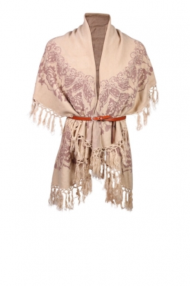 Wool poncho Sleeves | beige