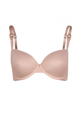 Mesh balconette bra | blush pink