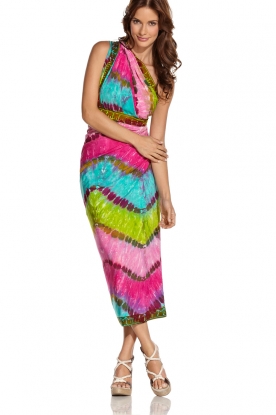 OndadeMar |  Tie Dye pareo/scarf Tie On | multi
