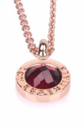 TOV ESSENTIALS |  Necklace Stone small | ruby/rose