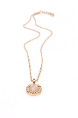 Necklace Stone small | white/gold
