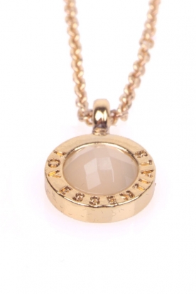 TOV ESSENTIALS |  Necklace Stone small | white/gold