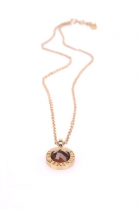 Necklace Stone small | bruin/gold