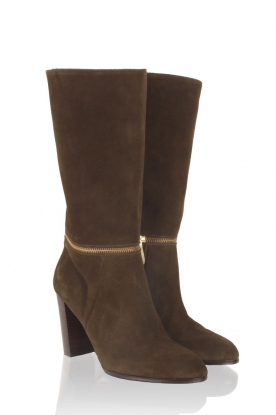 Suede boots Lite | olive green