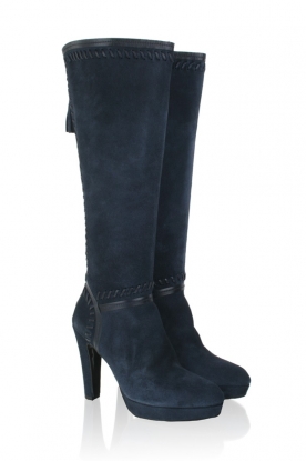 Leather boots Donda | blue