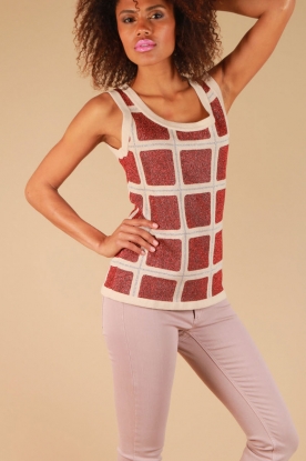 L'Autre Chose |  Top Cuma | natural/red