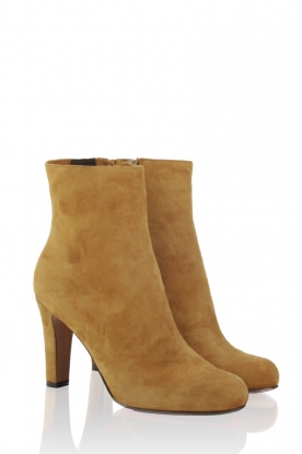 Suede boots Python | ocher