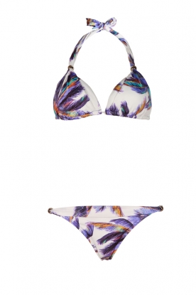 Triangle bikini Grecian triangle | white/print
