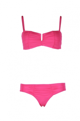 Bandeau bikini Ruched | pink
