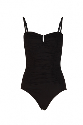 Bandeau swimsuit U-wire | black