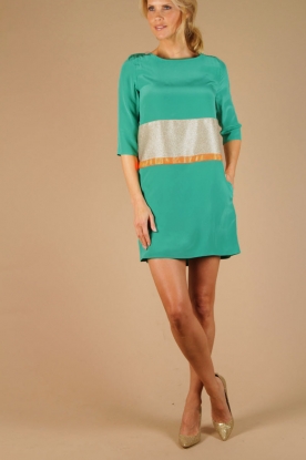 Ella Luna |  Silk Dress James | green