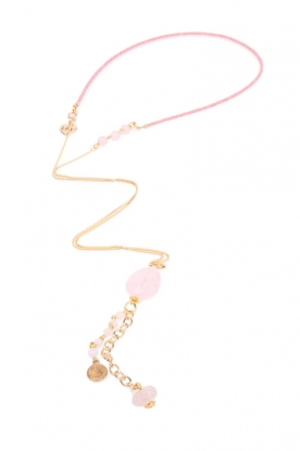 Necklace Beads | gold/soft pink