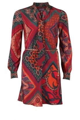 Silk tunic dress Sila | multi