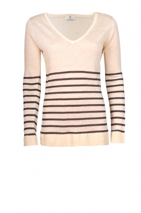 Knitted pullover Streaks | off white