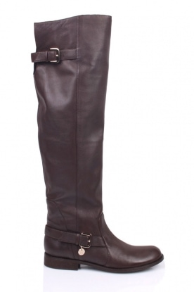 Patrizia Pepe | Leren laarzen Sue | bruin