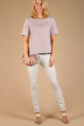 DAY Birger et Mikkelsen |  Leather Shirt Vital  | mauve