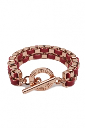 Bracelet Venice Double | rose/red