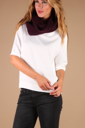 American Vintage |  Tube Scarf Mora | dark purple
