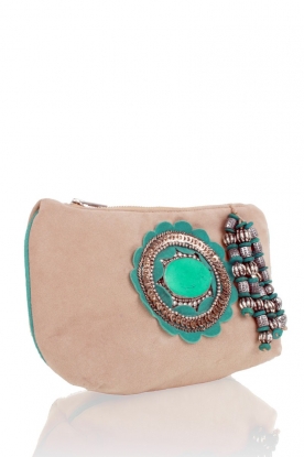Antik Batik |  Clutch Nook Pouch | beige