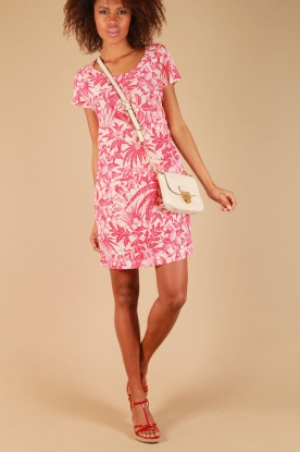 American Vintage |  Silk dress Kylie | raspberry