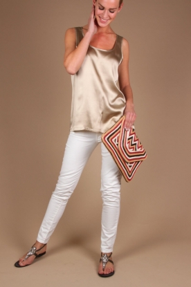 Antik Batik |  Wallet Clutch Paco | cream
