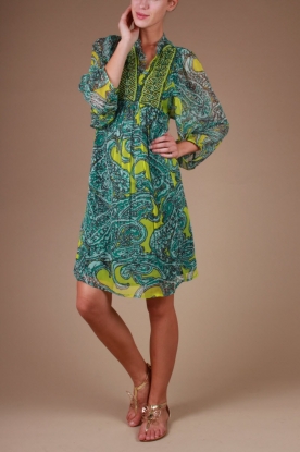 Antik Batik |  Papago dress | green