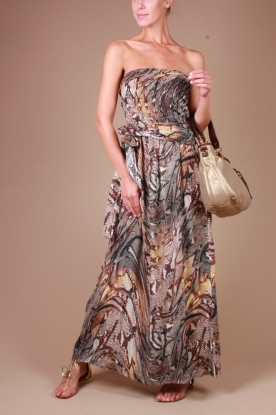Aaiko |  Dress Susumu | brown