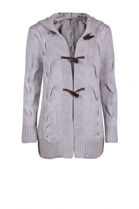 Woolen knitted Cardigan | light grey