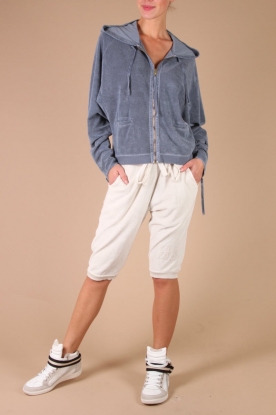 Hunkydory |  Cardigan Terry Hoodie | deep sky