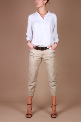 Hunkydory |  Leather Capri Dyed Skins | beige