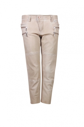 Leather Capri Dyed Skins | beige