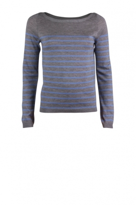 Cashmere sweater Jill | grey/blue