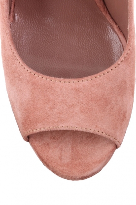 Suede Peeptoe | Pink