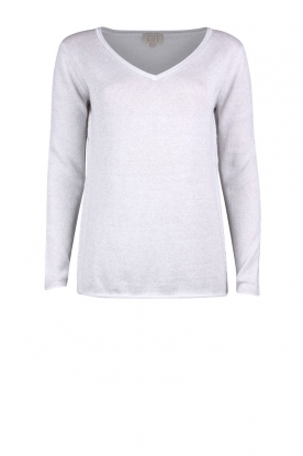 Metallic sweater Bira | white