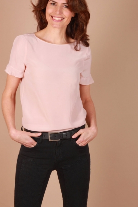 Patrizia Pepe |  Silk top Lauren | nude