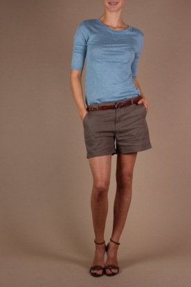 Not Shy |  Linen Top Geni | blue
