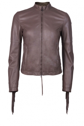 Leather jacket Kendall | taupe
