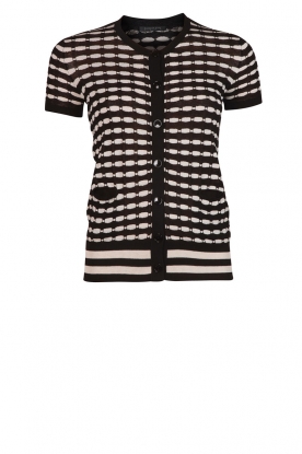 Cardigan Casha | black/white