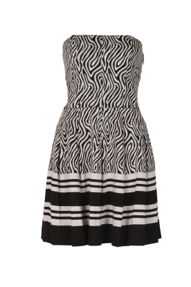 Strapless dress Subito | black/white Strapless dress Subito | black/white