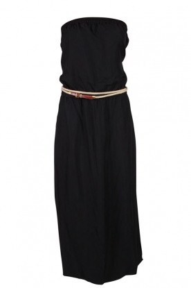 Strapless dress | black